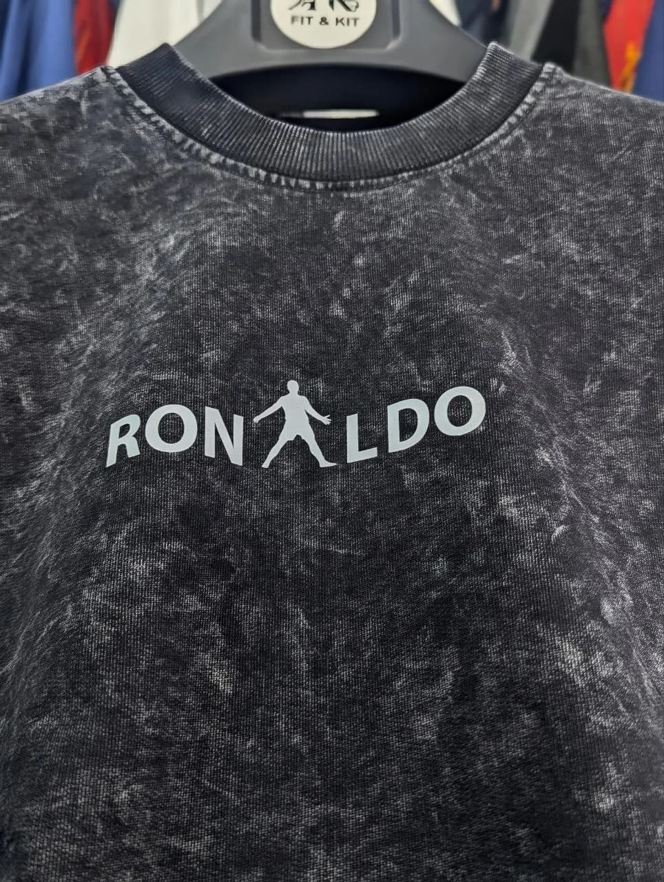 Ronaldo-7 Acid Wash Special Edition Drop Shoulder T-Shirt