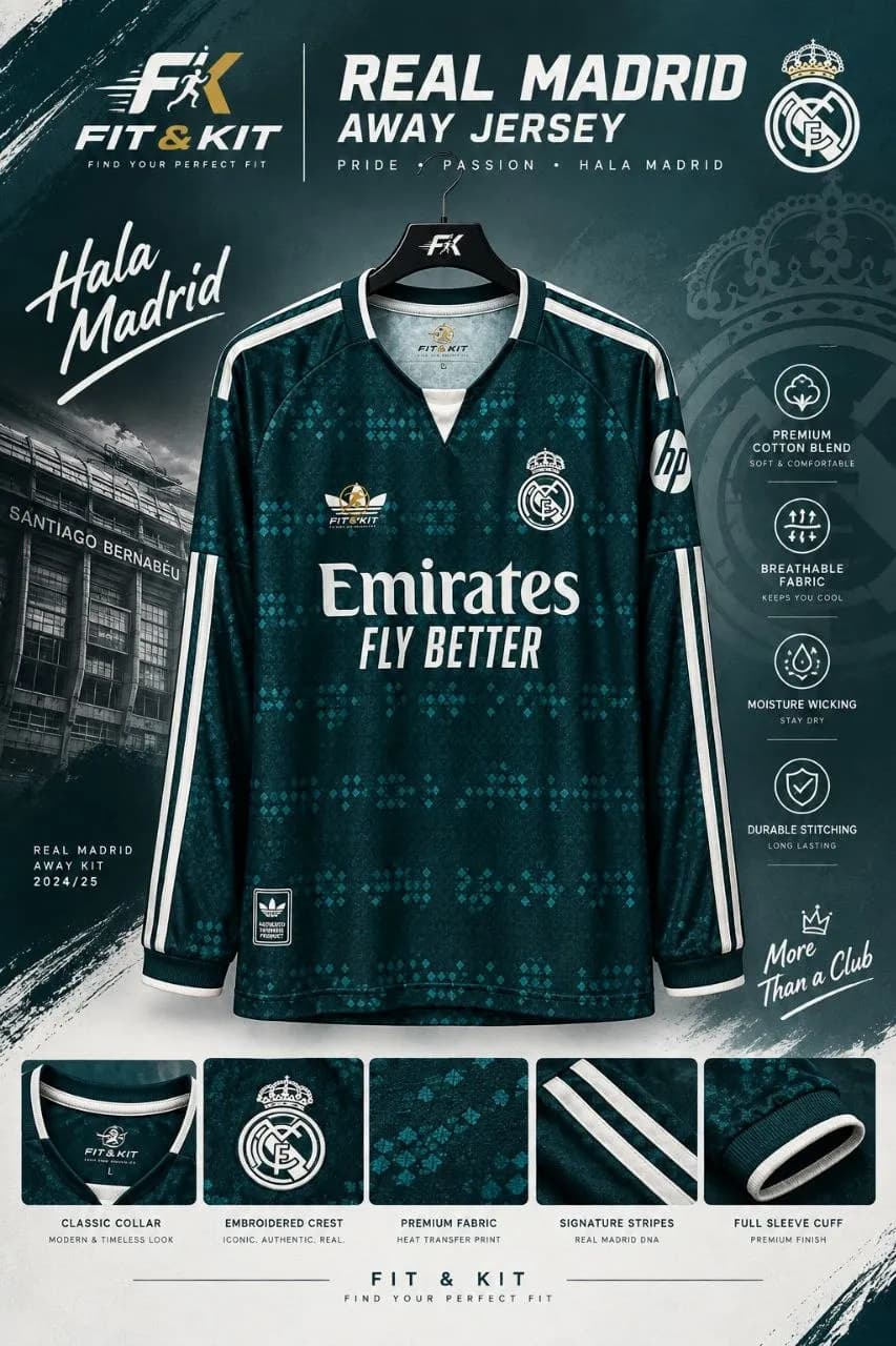 Real Madrid Away premium Edition Jersey